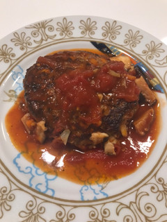 子供パク!トマト煮込みチーズハンバーグ-レシピのメイン写真