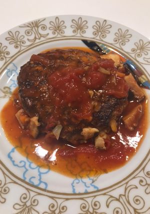 子供パク！トマト煮込みチーズハンバーグ-レシピのメイン写真