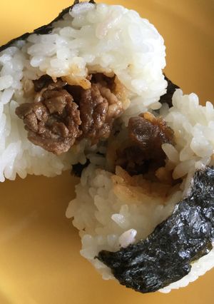 男子高生弁当☆牛肉のしぐれ煮おにぎり♫-レシピのメイン写真