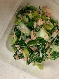 青梗菜のツナごまサラダ-レシピのメイン写真