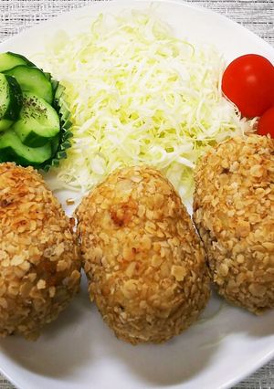 オートミール衣のポテトコロッケ-レシピのメイン写真