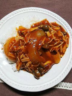 時短!キノコのトマトカレー(^○^)-レシピのメイン写真