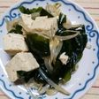 豆腐ともやしとわかめのナムル風♪