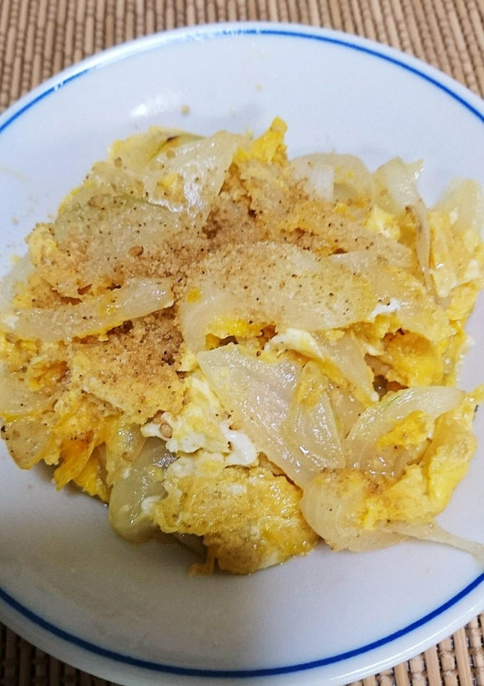 美味！甘口な(^o^)v玉ねぎの卵とじ-レシピのメイン写真