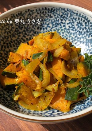 かぼちゃのカレー醤油炒め-レシピのメイン写真
