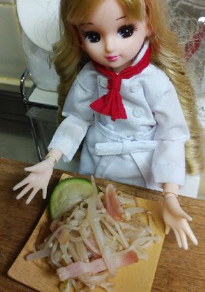 リカちゃん♡ベーコンえのきもやし蒸し-レシピのメイン写真