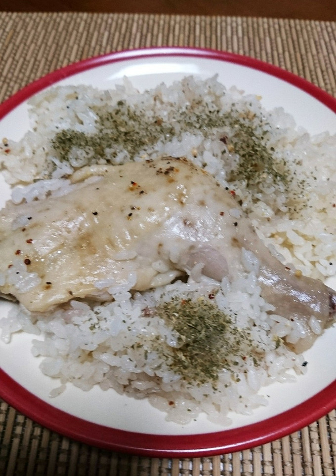 美味！簡単！炊飯器で骨付き鶏ピラフ-レシピのメイン写真