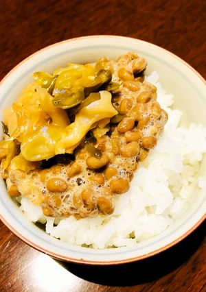 水戸の食卓より♪ザーサイ納豆-レシピのメイン写真