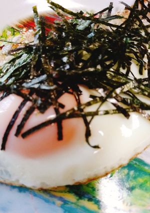 目玉焼きに　刻み海苔-レシピのメイン写真