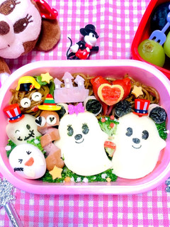 ディズニー ハロウィン弁当 パン キャラ-レシピのメイン写真