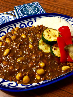 市販ルーで☆挽肉と大豆のカレーライス-レシピのメイン写真