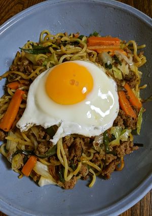 歯ごたえが大事！鶏ガラ焼きそば-レシピのメイン写真