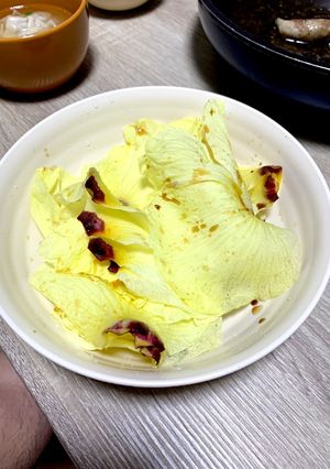 花オクラの酢醤油サラダ-レシピのメイン写真