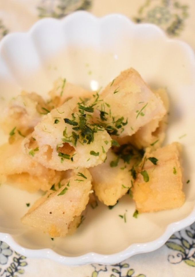 れんこんの柚子胡椒揚げ-レシピのメイン写真