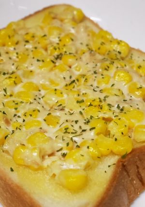 簡単朝食♡ツナマヨコーントースト-レシピのメイン写真