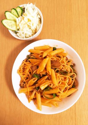 ケチャップナポリタン-レシピのメイン写真