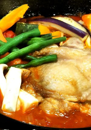 鶏ソテートマト煮-レシピのメイン写真