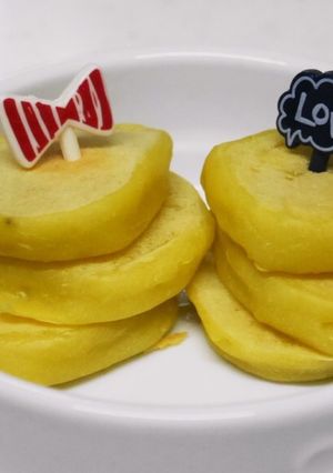 離乳食中期♡さつま芋パンケーキ-レシピのメイン写真
