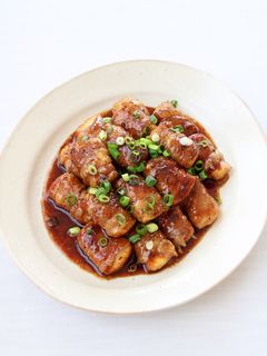 簡単ヘルシー【絹揚げの豚巻きコク照り焼き-レシピのメイン写真