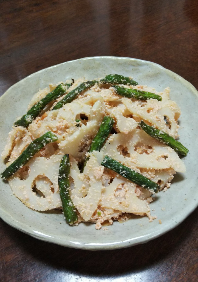 れんこんといんげんのたらこ炒り煮-レシピのメイン写真