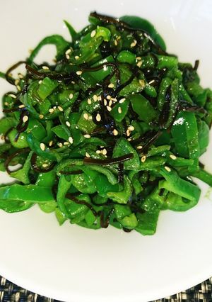 ピーマンの塩昆布あえ-レシピのメイン写真