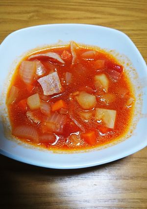 簡単❗トマト缶でトマトスープ(⌒‐⌒)-レシピのメイン写真