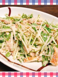 無限・水菜サラダ-レシピのメイン写真