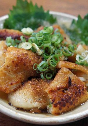 もちもち鶏皮焼きのおつまみ-レシピのメイン写真