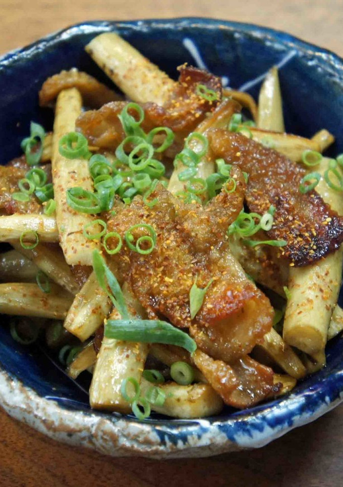 もちもち鶏皮とごぼうのきんぴら-レシピのメイン写真