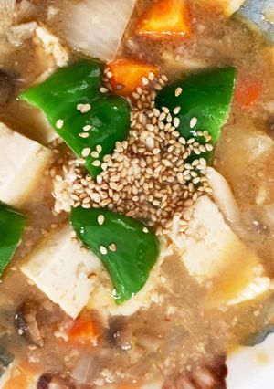 全てレンジごろごろ野菜しめじ麻婆豆腐-レシピのメイン写真