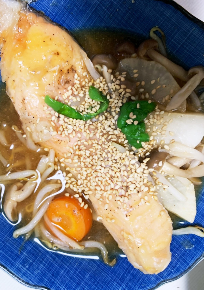 全てレンジ鮭と大根野菜たっぷり煮付け風-レシピのメイン写真
