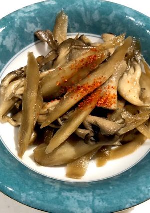 ささがきゴボウの水煮と舞茸のきんぴら風！-レシピのメイン写真