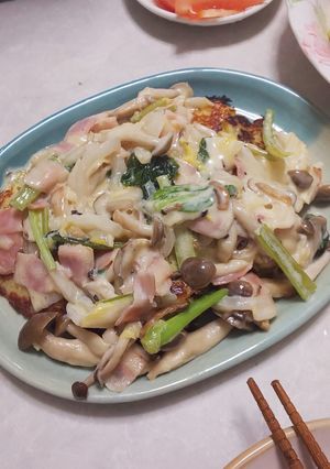 ポテトパンケーキ クリームソース-レシピのメイン写真