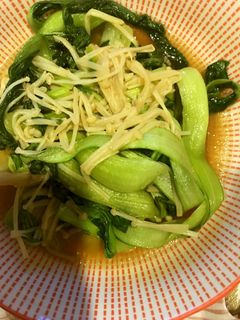 チンゲン菜とエノキダケ炒め-レシピのメイン写真