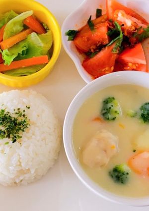 ルー・バター不使用！豆乳クリームシチュー-レシピのメイン写真
