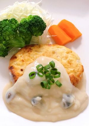 和風ホワイトソースの豆腐ハンバーグ!-レシピのメイン写真