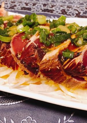 簡単☆特製ポン酢ダレで鰹のたたき-レシピのメイン写真