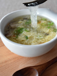葛切り入り!米粉のかきたまあんかけスープ-レシピのメイン写真