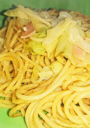 早い&楽ちん！キャベツとベーコンパスタ-レシピのメイン写真