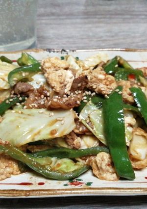 ダシダと豆板醤でかんたん肉野菜卵炒め-レシピのメイン写真