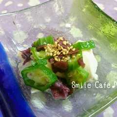 รูปของ 大人味☆豆腐のしば漬けとオクラのせ♪