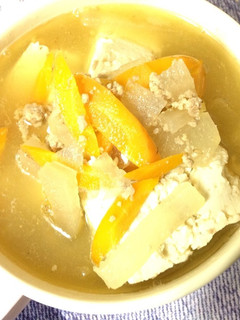 冬瓜と人参と豆腐の中華風スープ-レシピのメイン写真