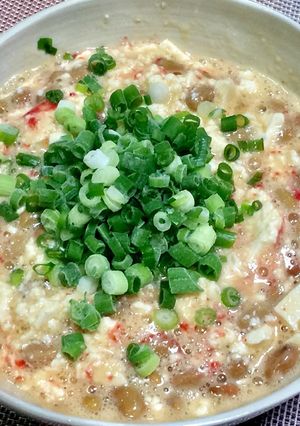 梅肉 de 豆腐入り納豆-レシピのメイン写真