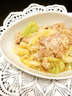 【簡単美味】豚肉とキャベツの和風煮-レシピのメイン写真