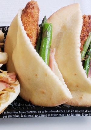 ピタパンと焼きそばパン弁当-レシピのメイン写真