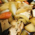 煮てからいただく●鶏むね肉のスキ焼き鍋