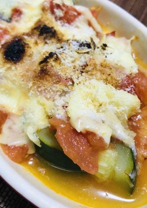 ズッキーニのトマチー焼-レシピのメイン写真