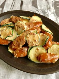 ズッキーニ・ウインナーの粒マスマヨサラダ-レシピのメイン写真