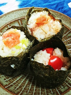 手鞠にぎり3種-レシピのメイン写真