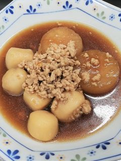 業務スーパー 里芋とひき肉の煮物-レシピのメイン写真